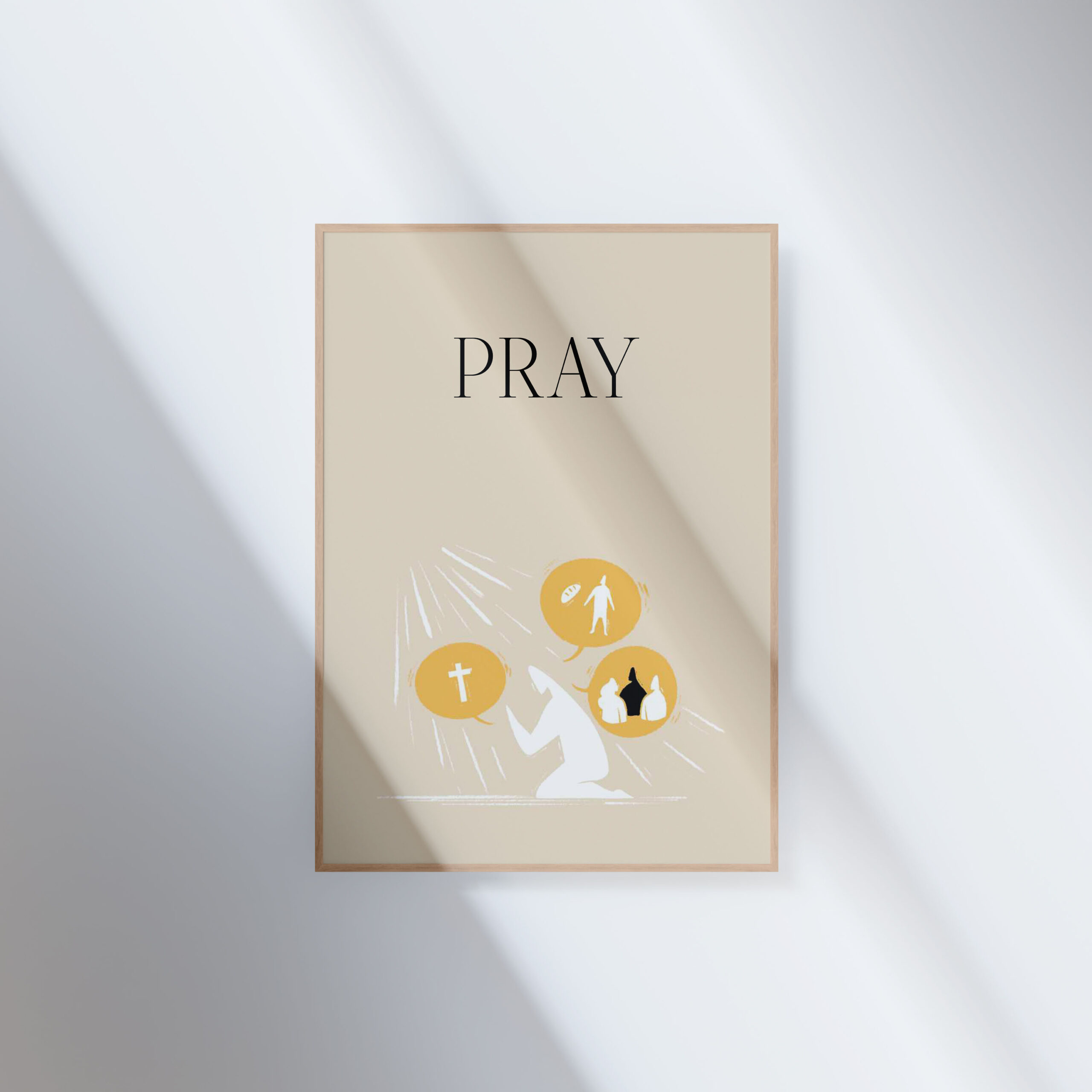 Tranh “PRAY” – Cầu nguyện